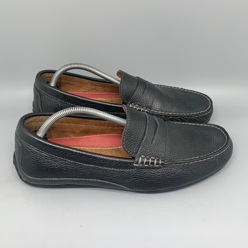 Florsheim Windsor Black Leather Penny Loafers 11845-007 Men's Sz 10.5 M